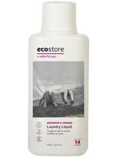 ecostore/【ecostore】ランドリーリキッド （ゼラニウム＆オレンジ）500mL/ランドリーグッズ